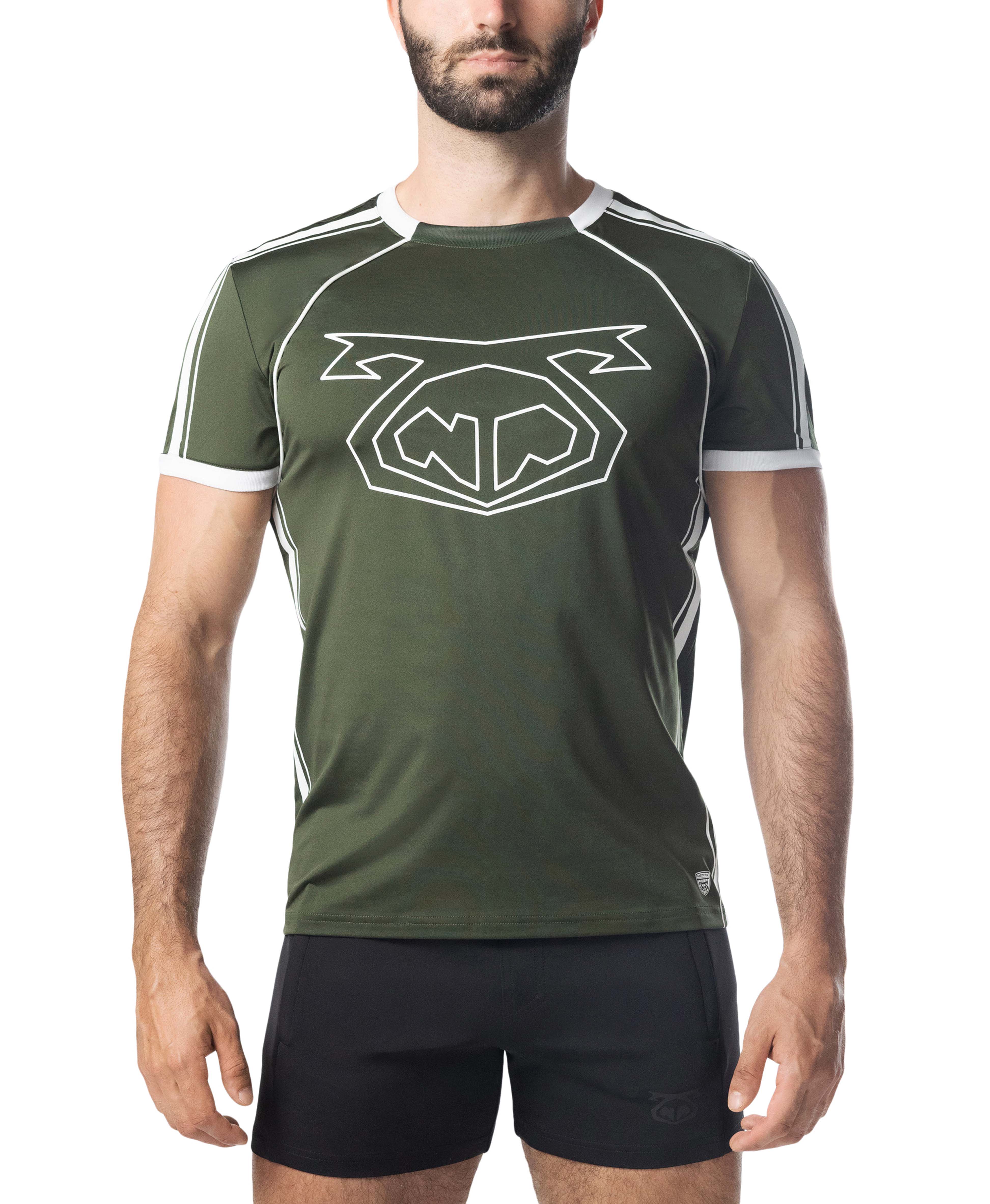 Goalkeeper Shirt - Army Green/White Front