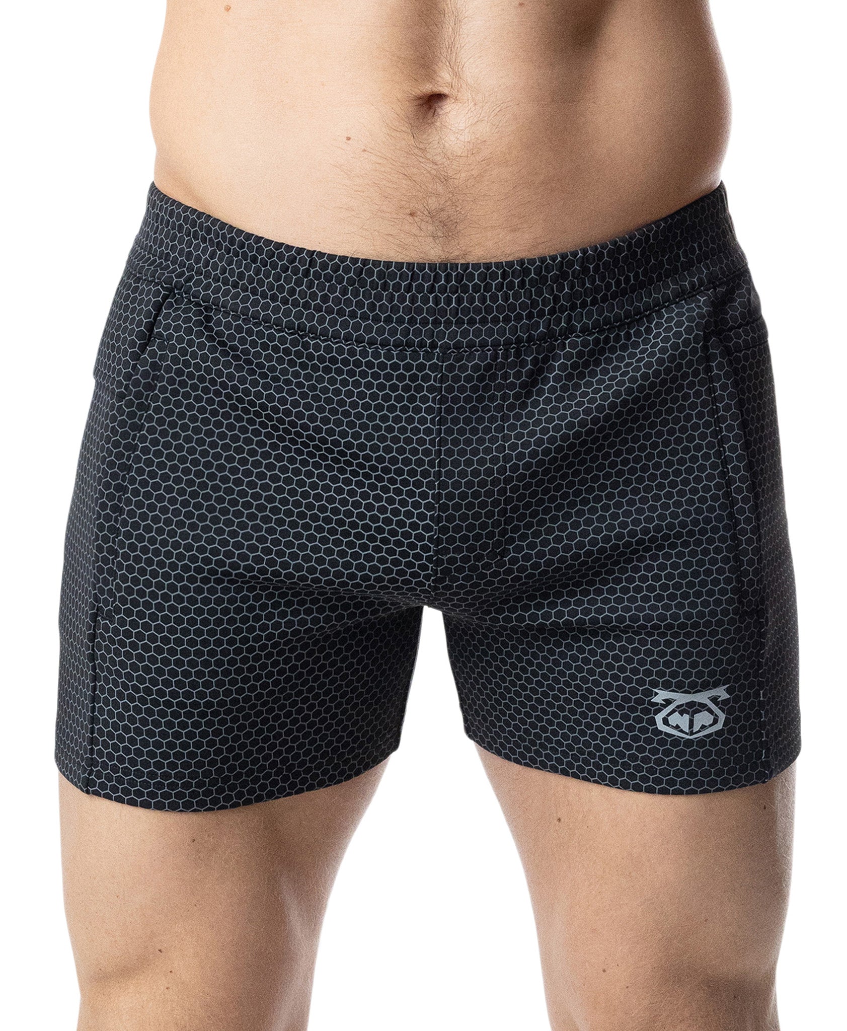 Youtility Rugby Short 2.0 - Grey Grid/Black