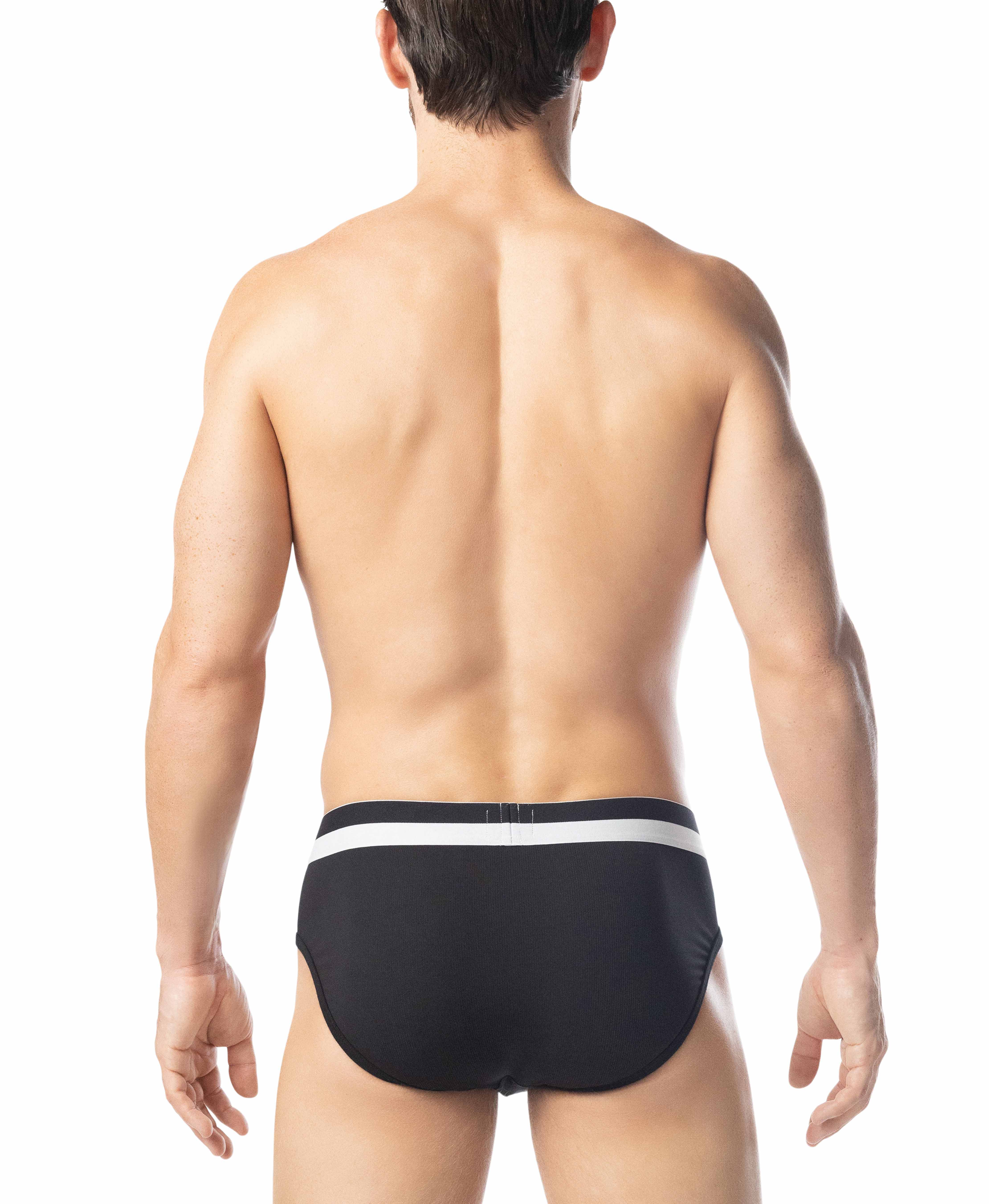 Horizon Y-Front Brief - Black/White
