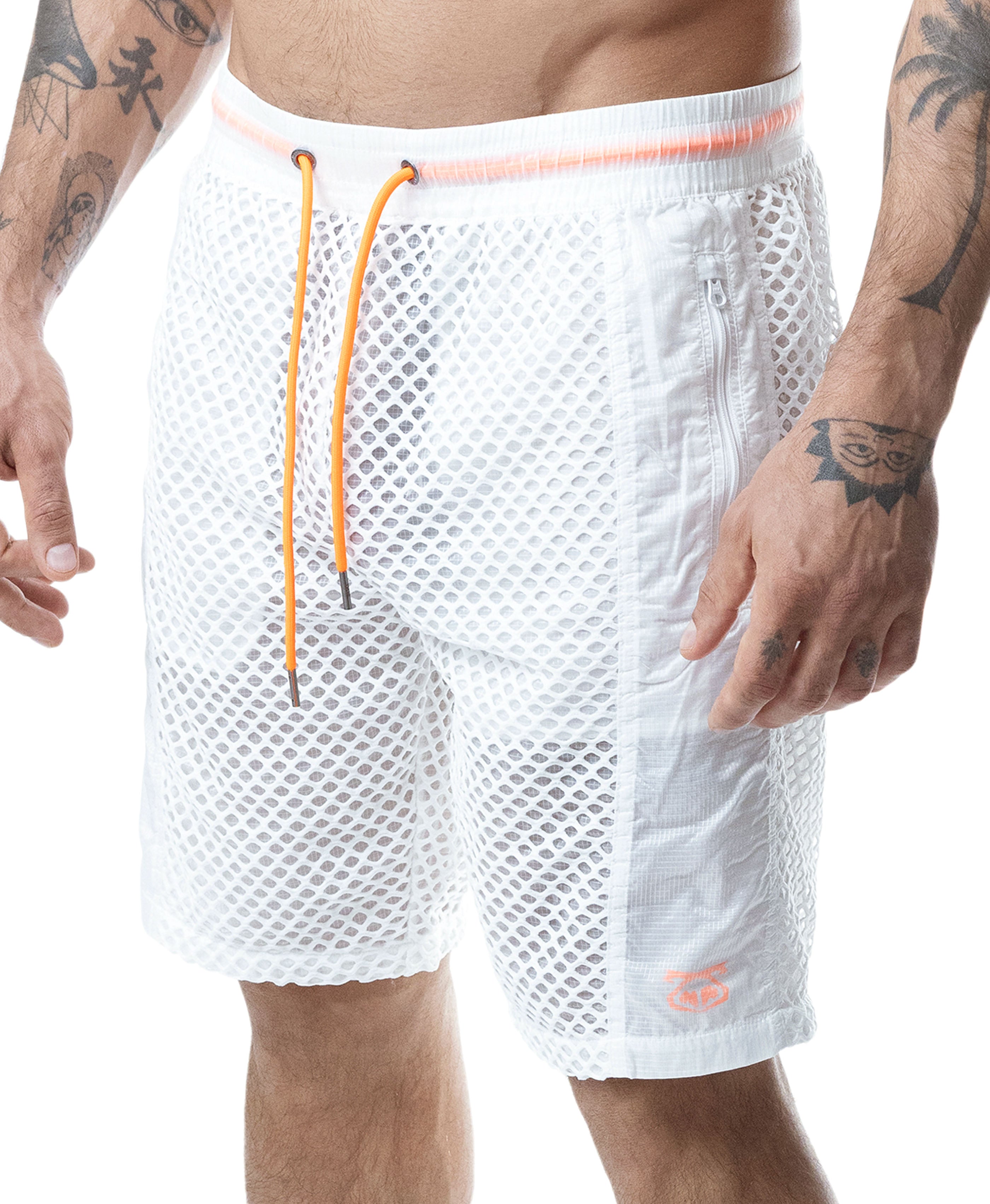 Hyper Classic Short - White/Vibrant Orange
