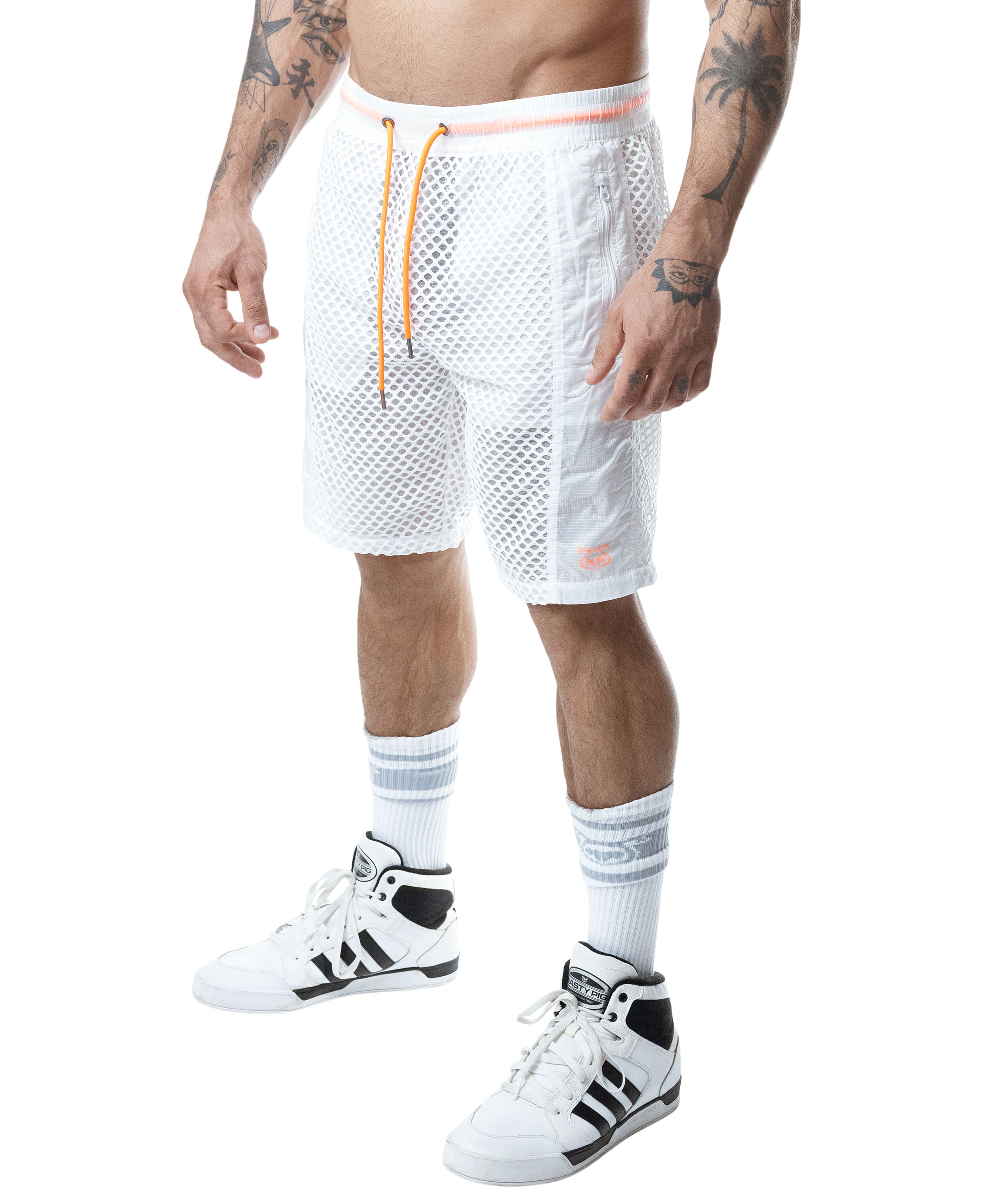 Hyper Classic Short - White/Vibrant Orange