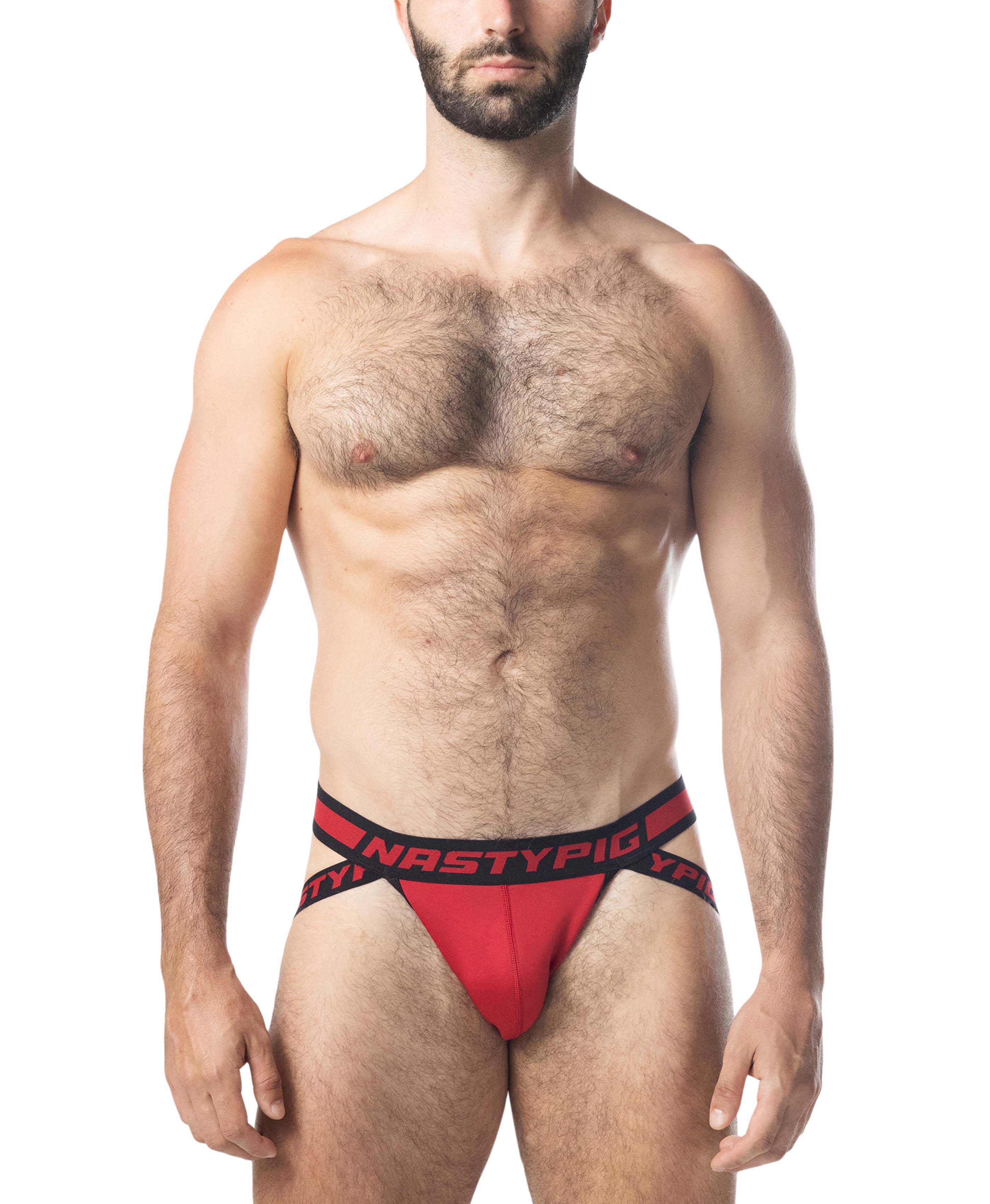 Ignite Jock Strap - Black/Red