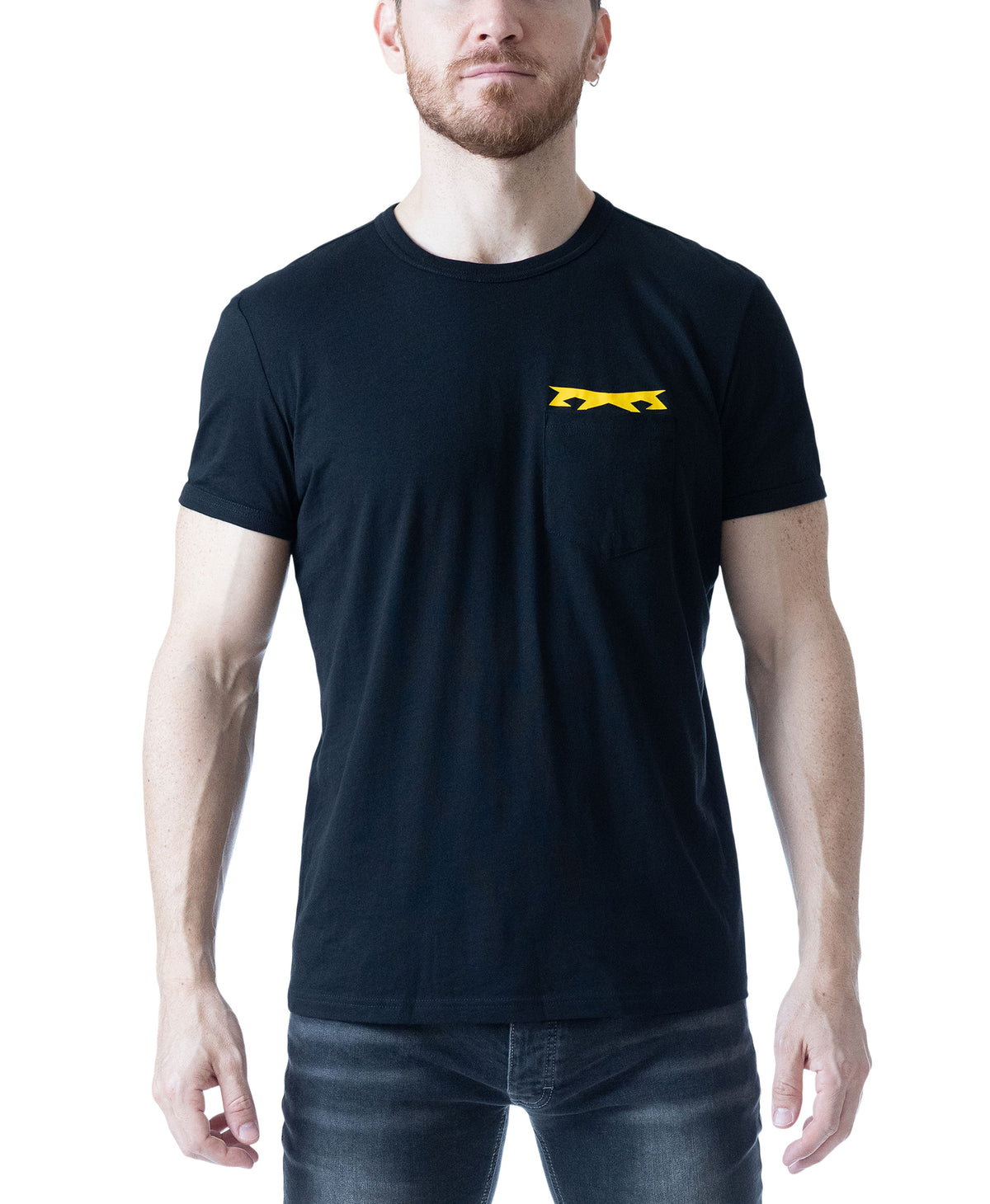 Induction Tee - Black/Cadmium Yellow
