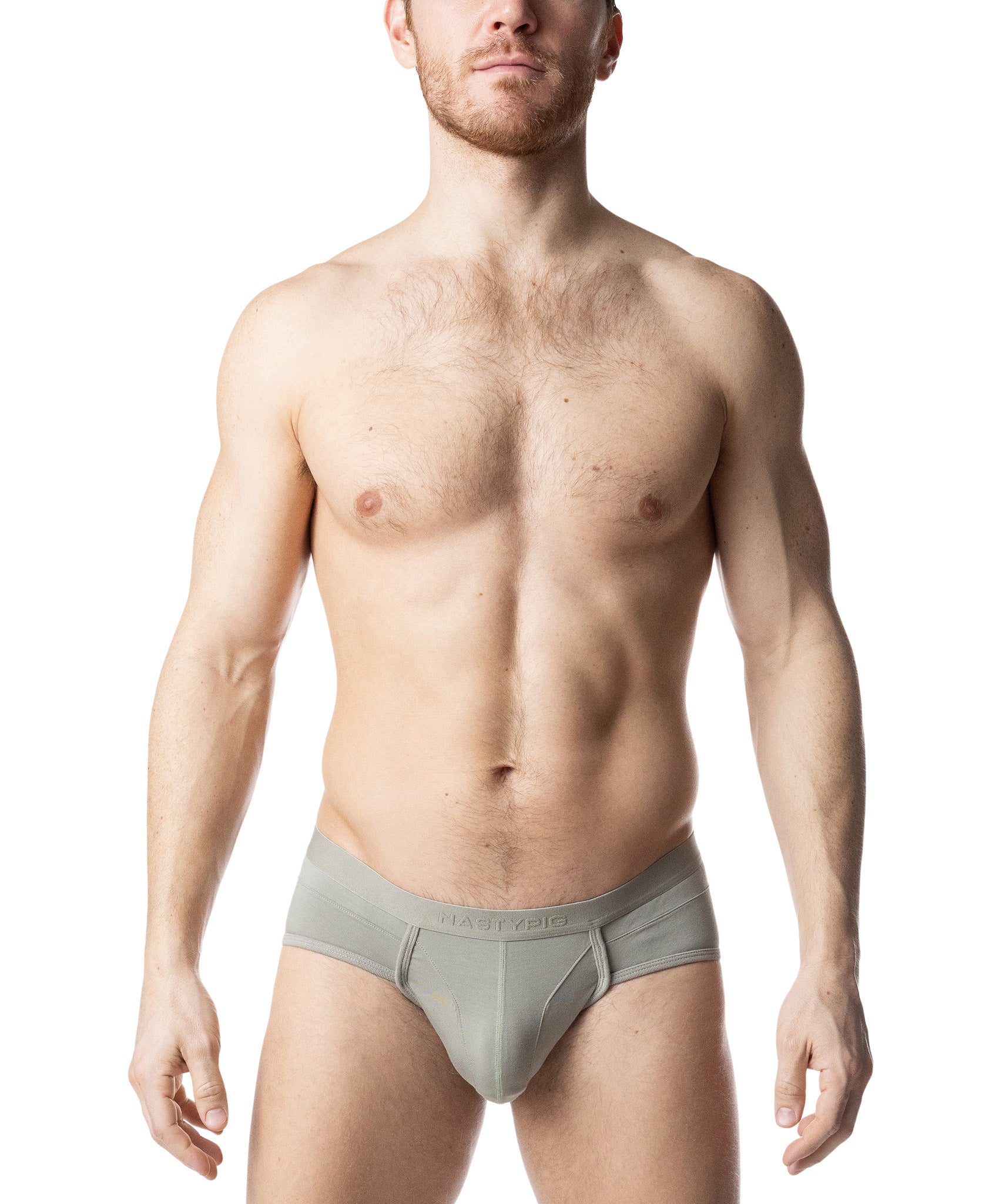 Indulge U-Front Brief - Sage Green