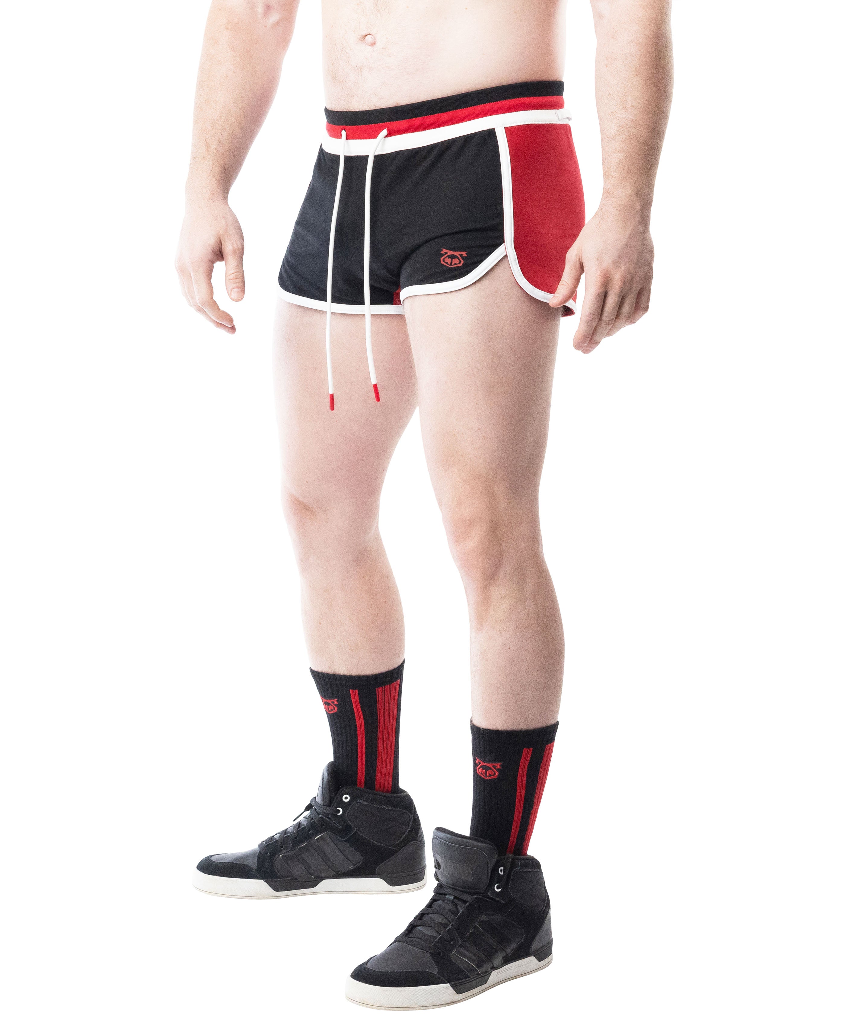 Lift Club Trunk Short - Black/Red