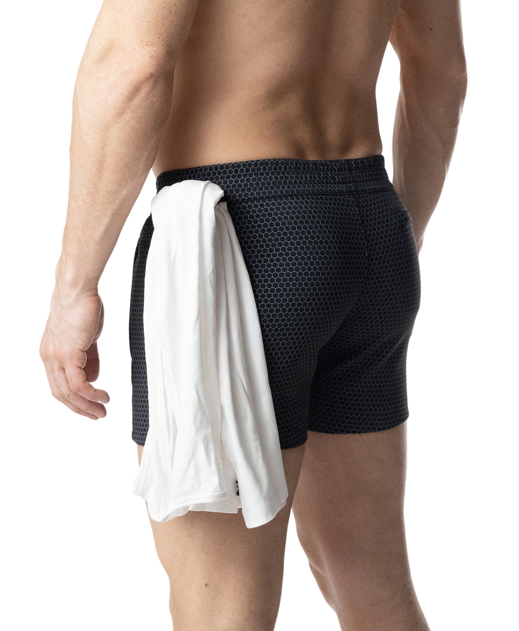 Youtility Rugby Short 2.0 - Grey Grid/Black