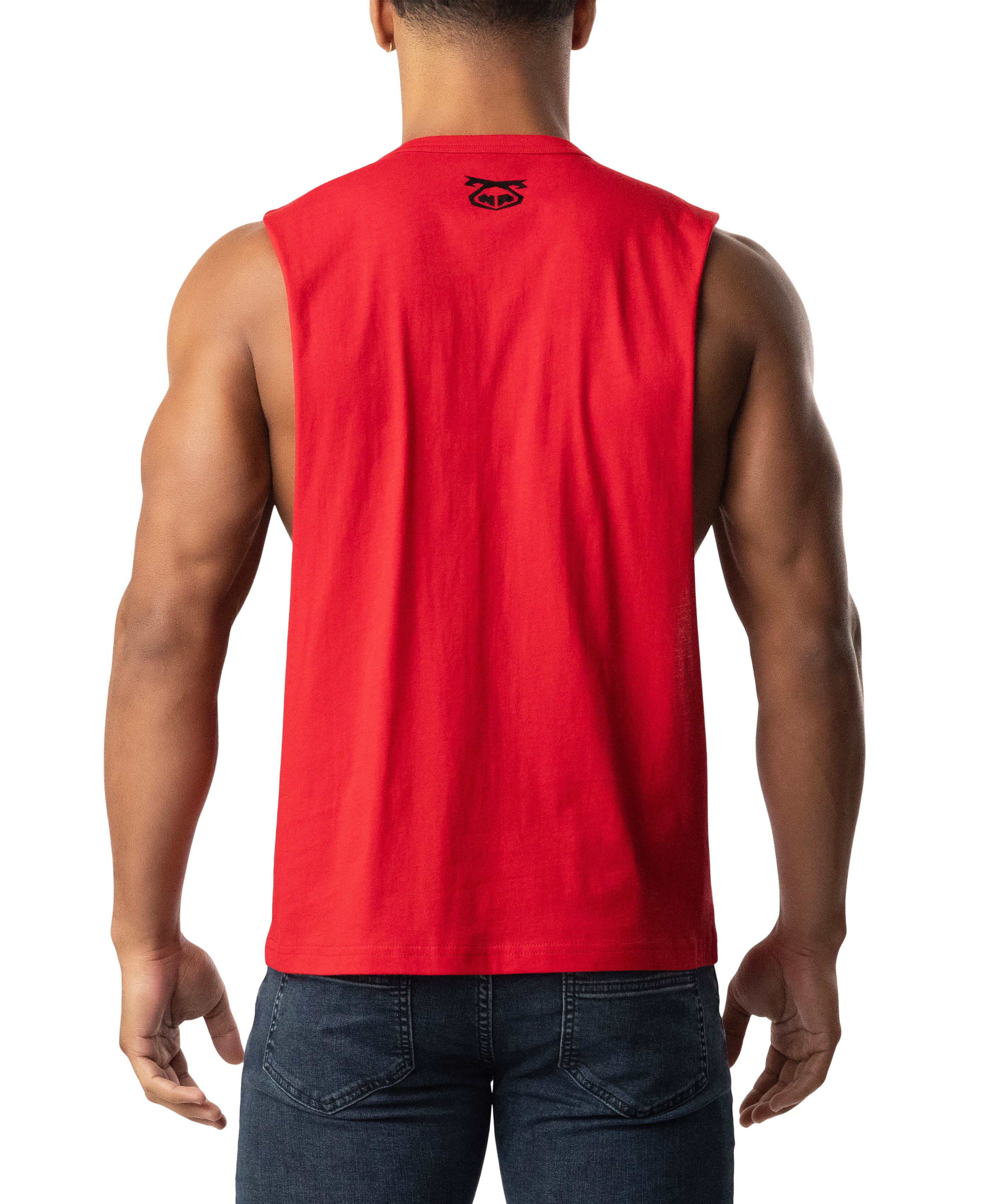 Nasty Shredder Tank Top - Red/Black