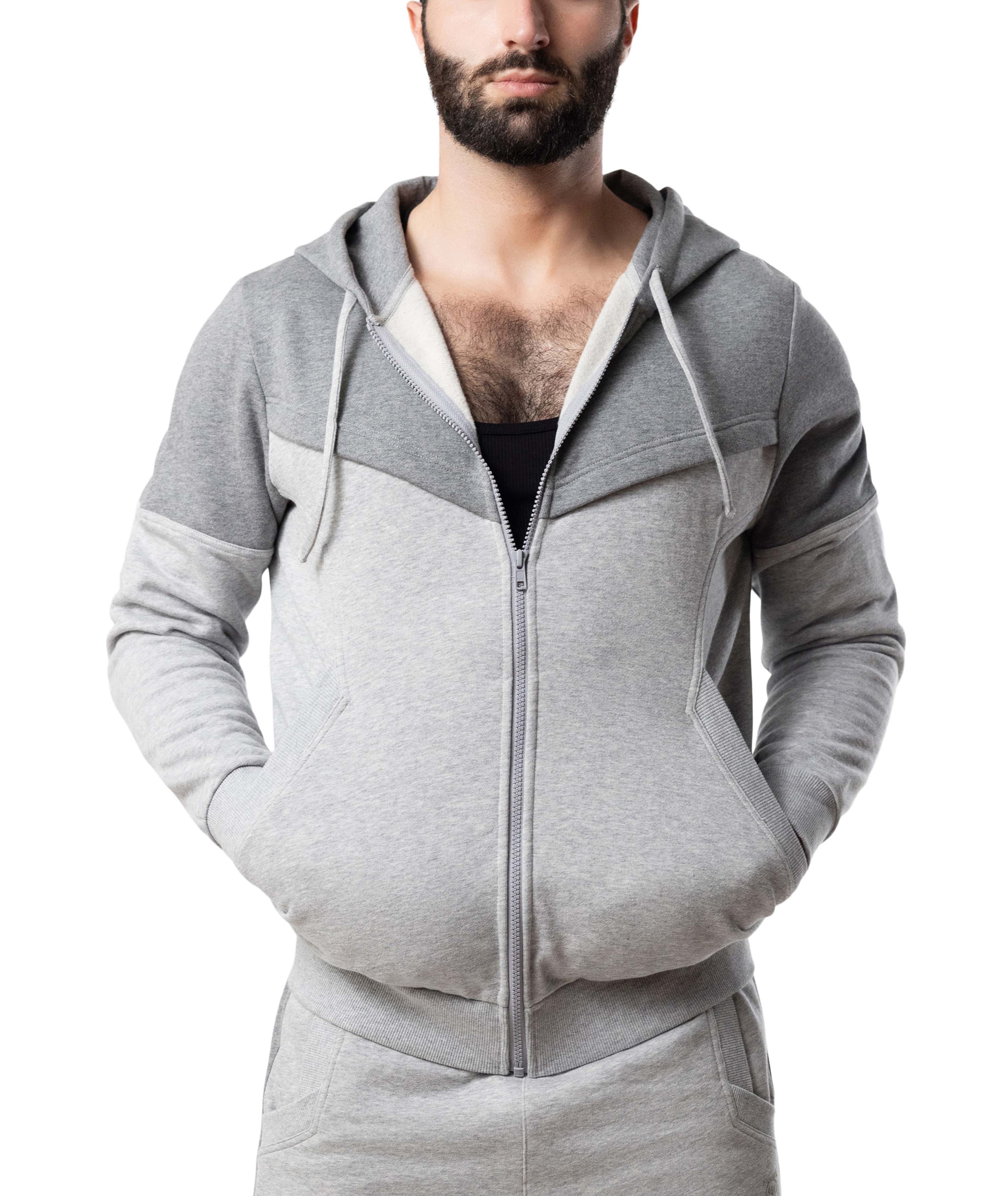 Nexus Hoodie | Lt. Heather/Dark Heather | Nasty Pig