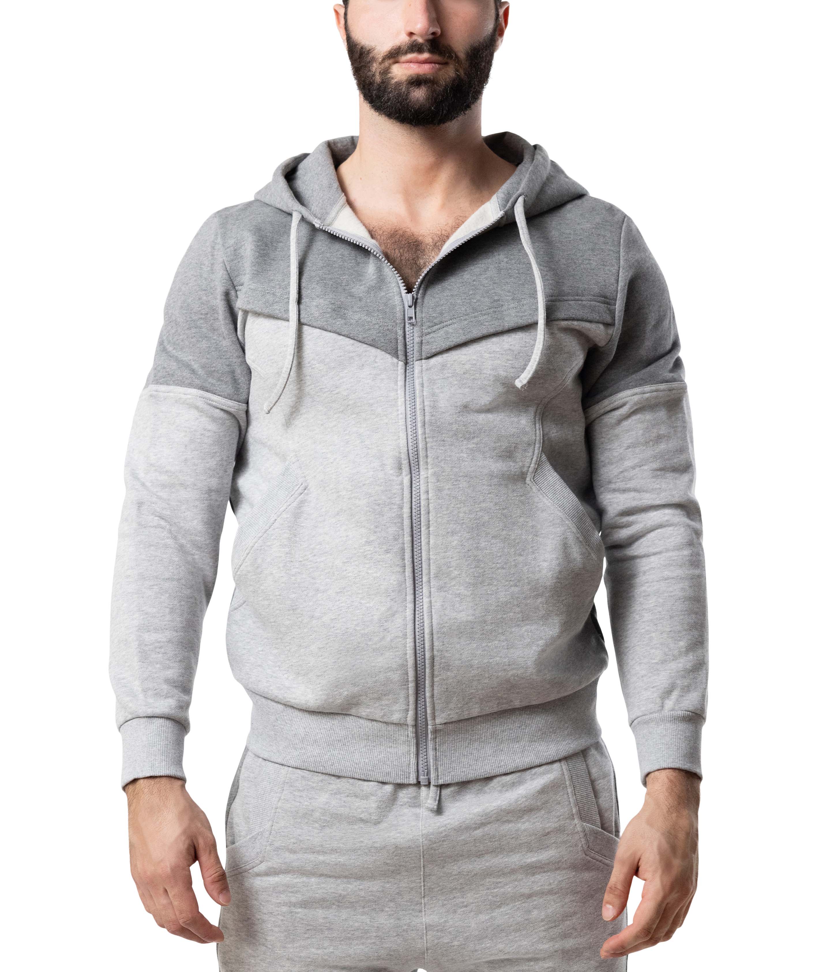 Nexus Hoodie | Lt. Heather/Dark Heather | Nasty Pig