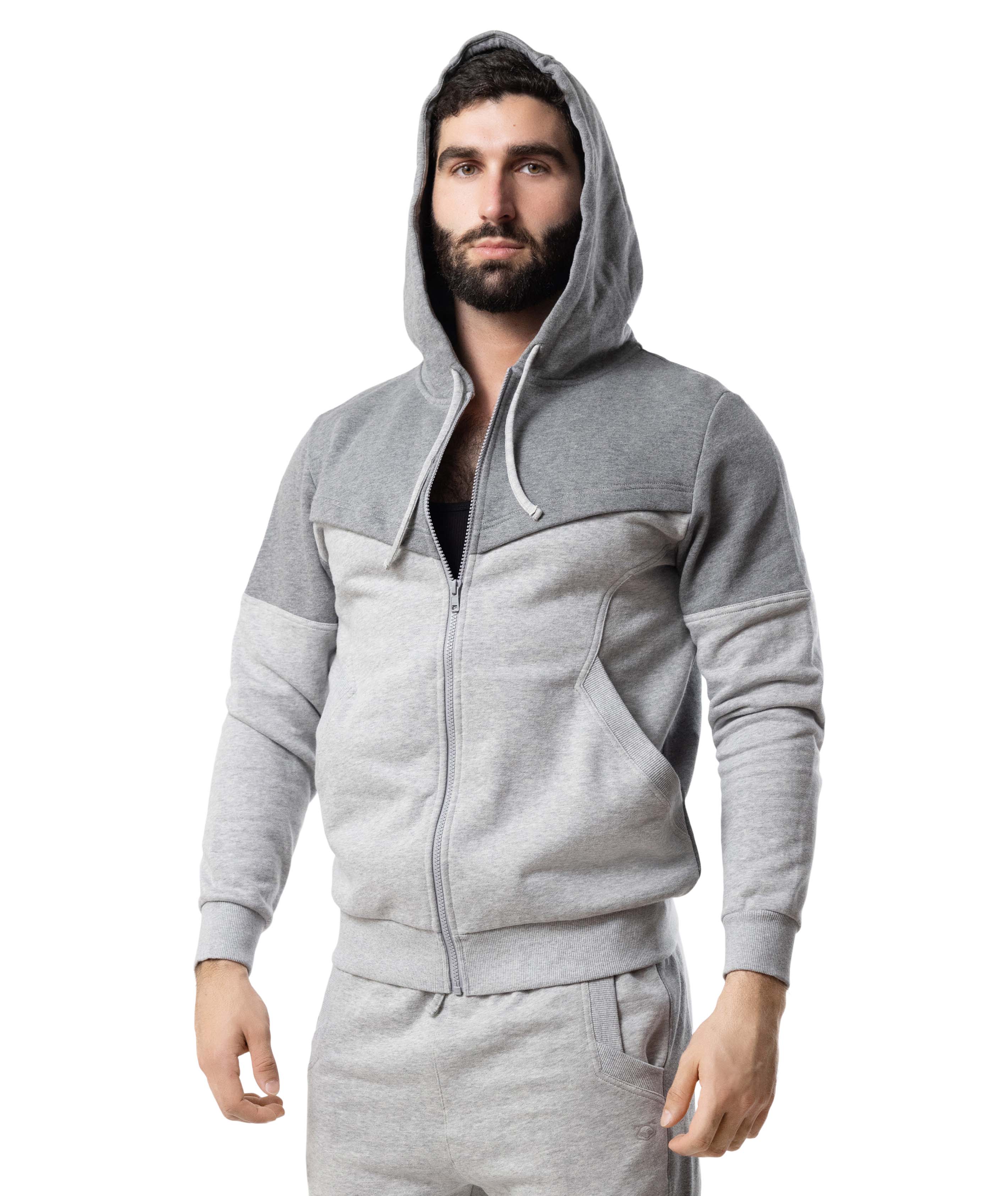 Nexus Hoodie | Lt. Heather/Dark Heather | Nasty Pig
