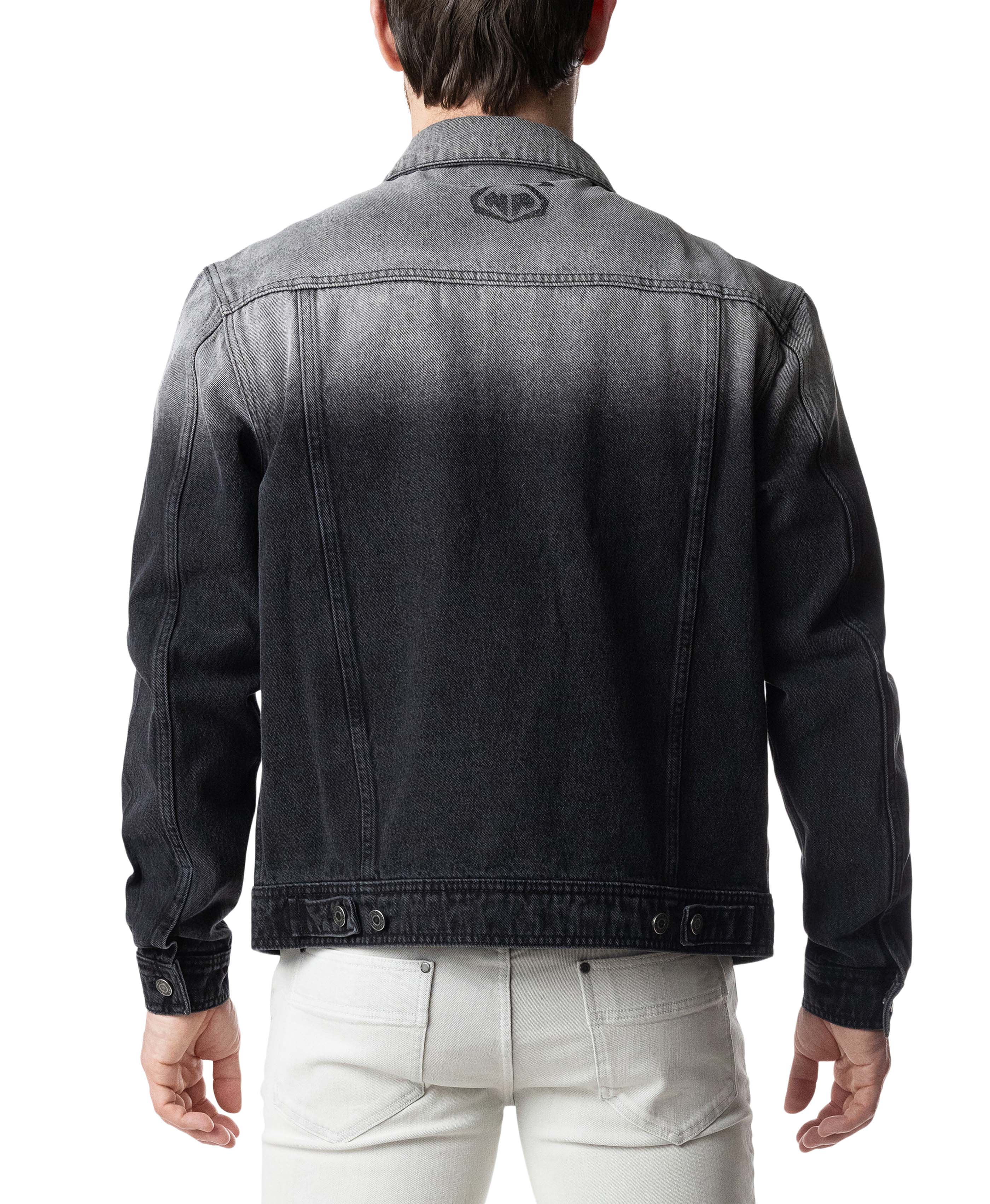 Oxidize Denim Jacket | Black/White | Nasty Pig