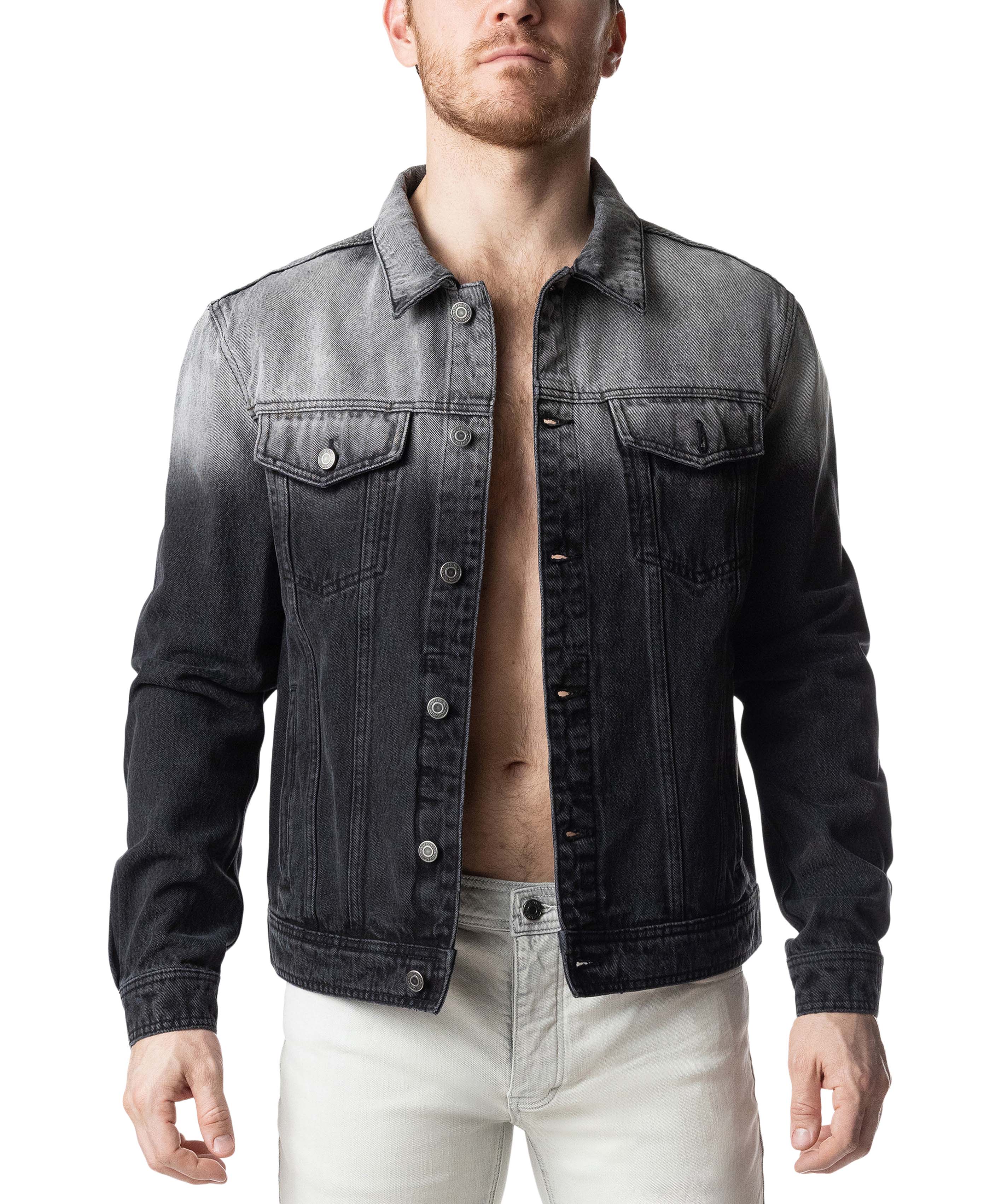 Oxidize Denim Jacket | Black/White | Nasty Pig