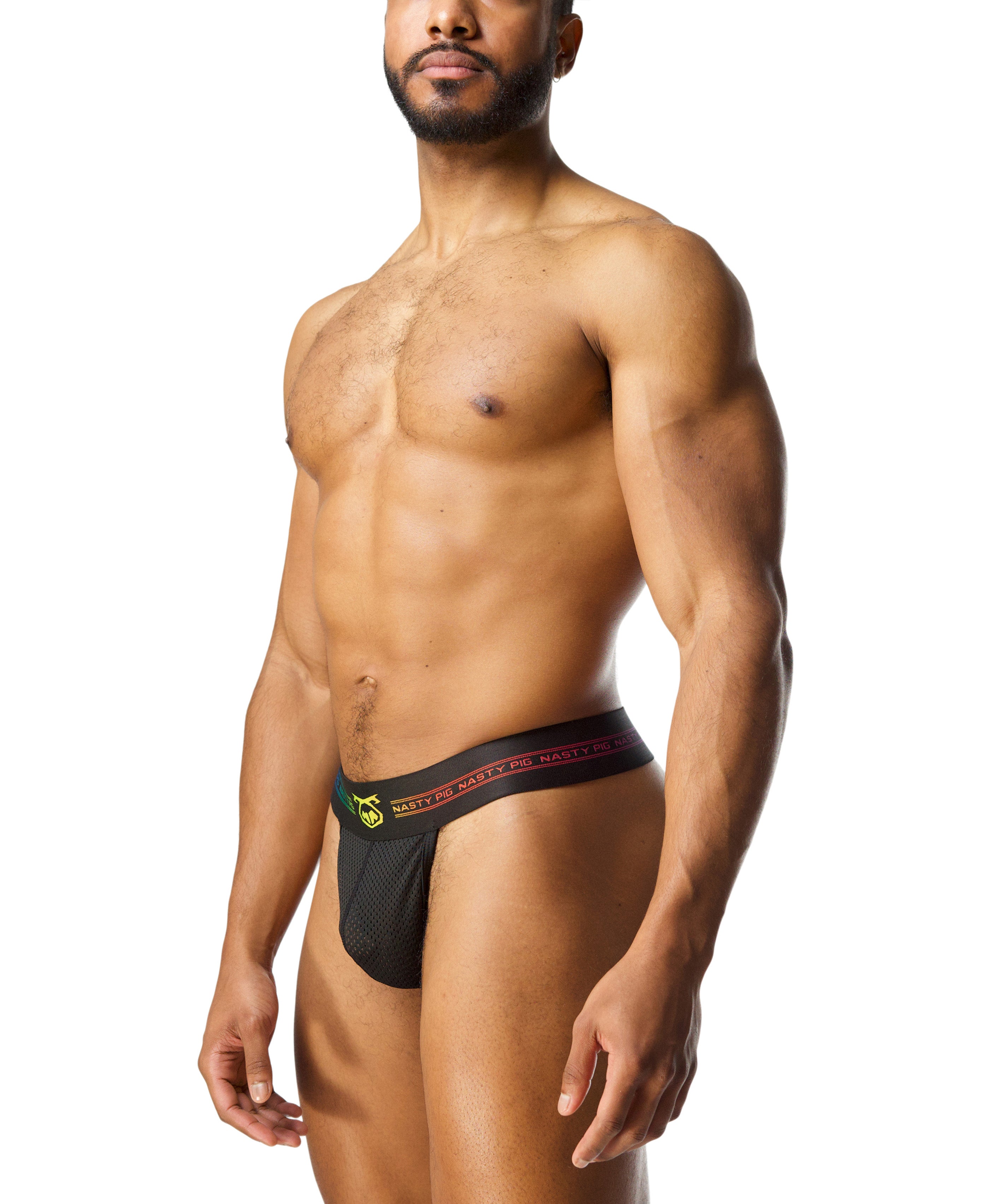 Prism Pride Thong - Black