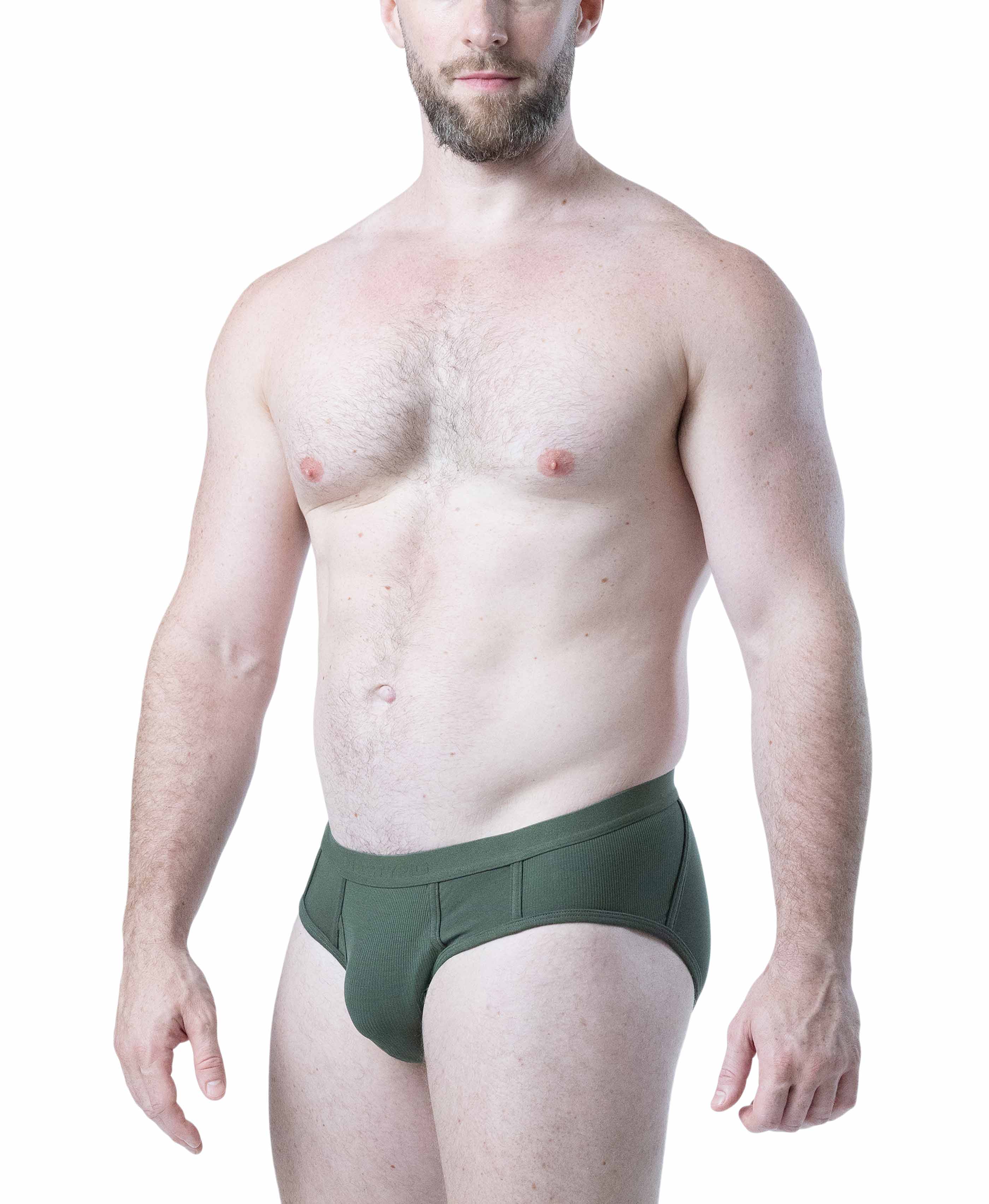 Shred Y-Front Brief - Army Green