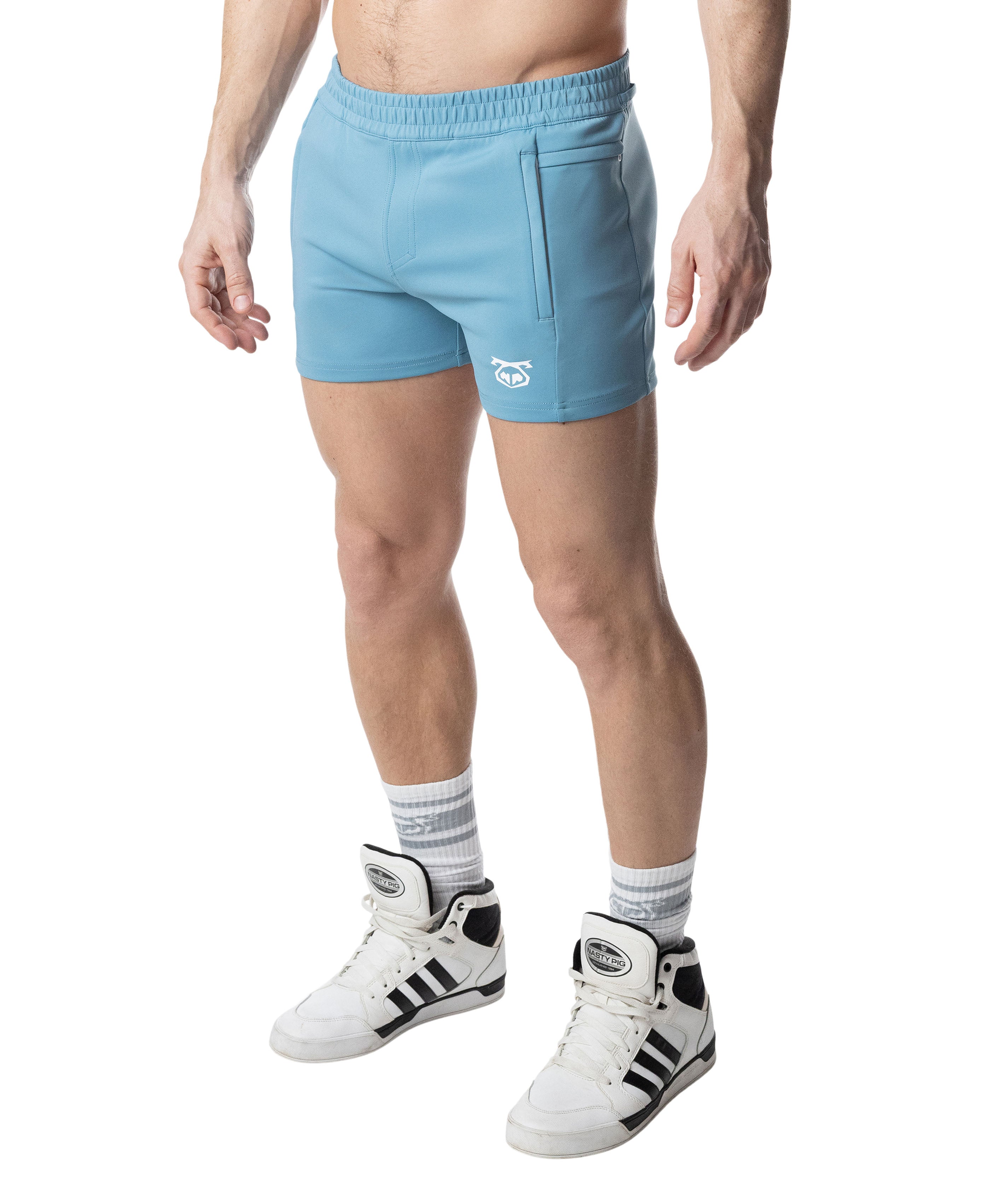 Youtility Rugby Short 2.0 - Light Teal/White