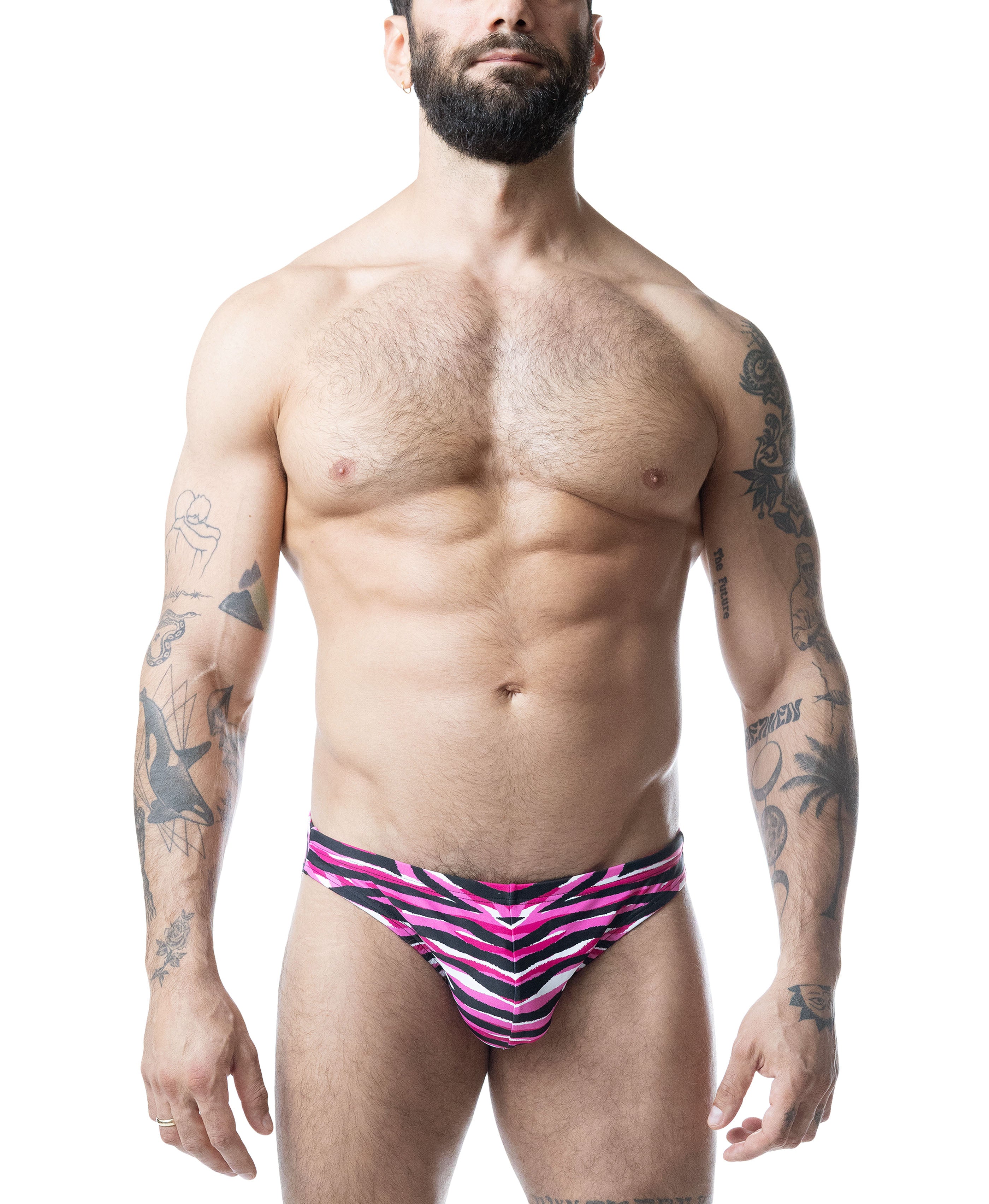 Slayer Micro Bikini - Dark Pink/Black