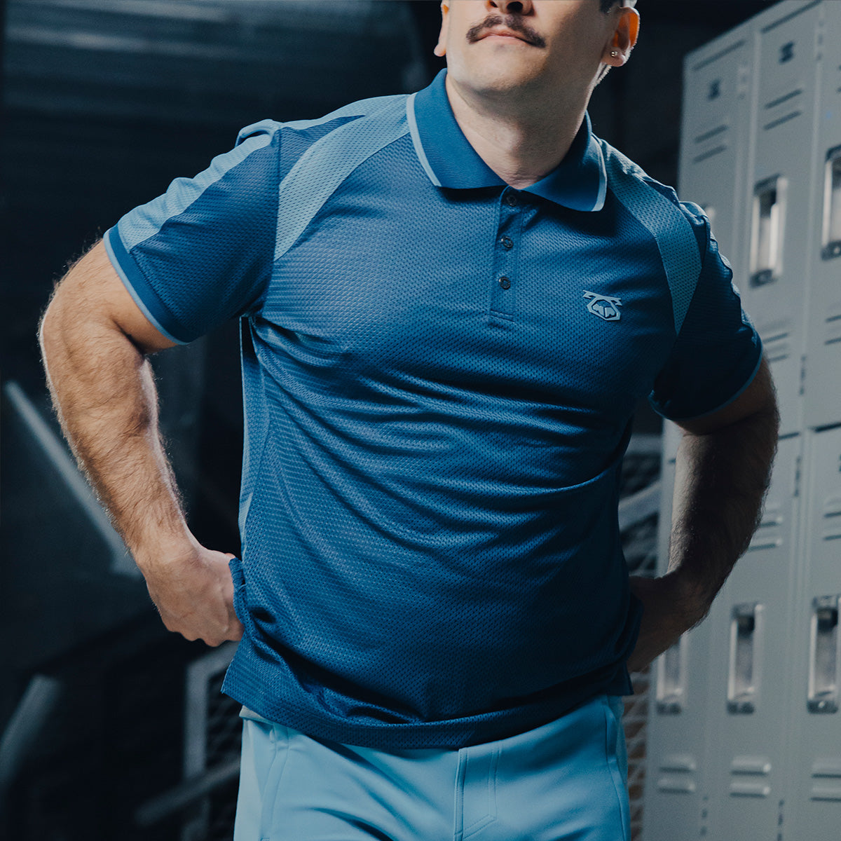 Stride Polo - Dark Teal/Light Teal