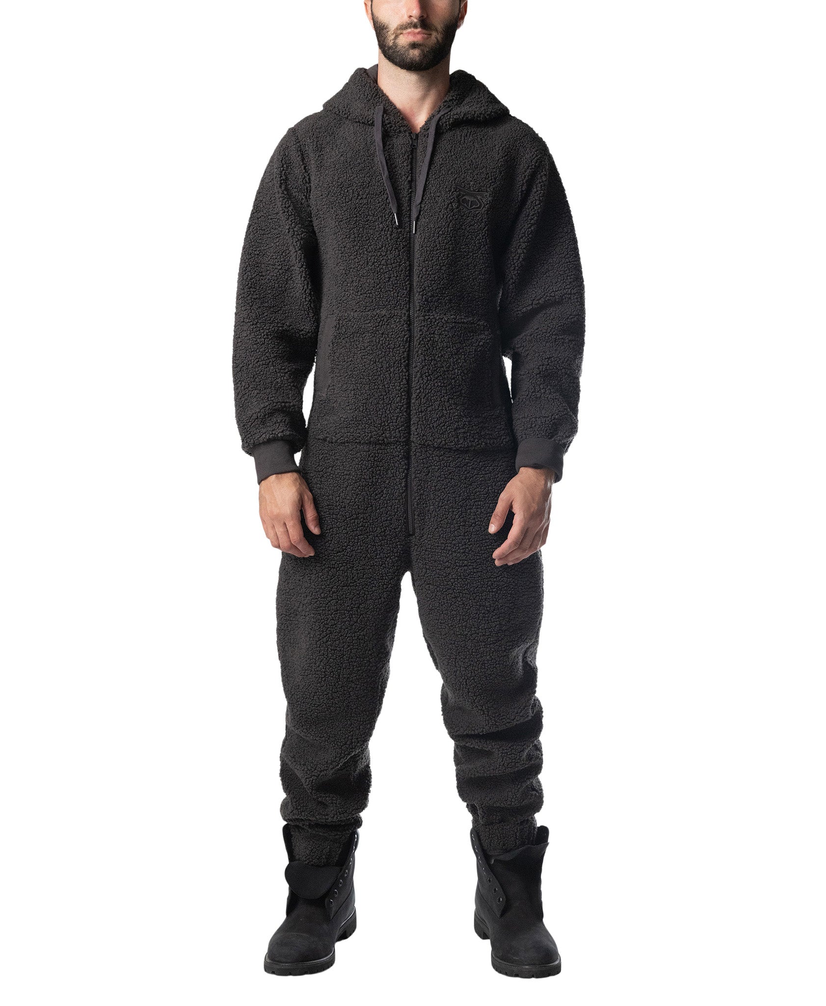 Teddy Union Suit - Magnet Grey