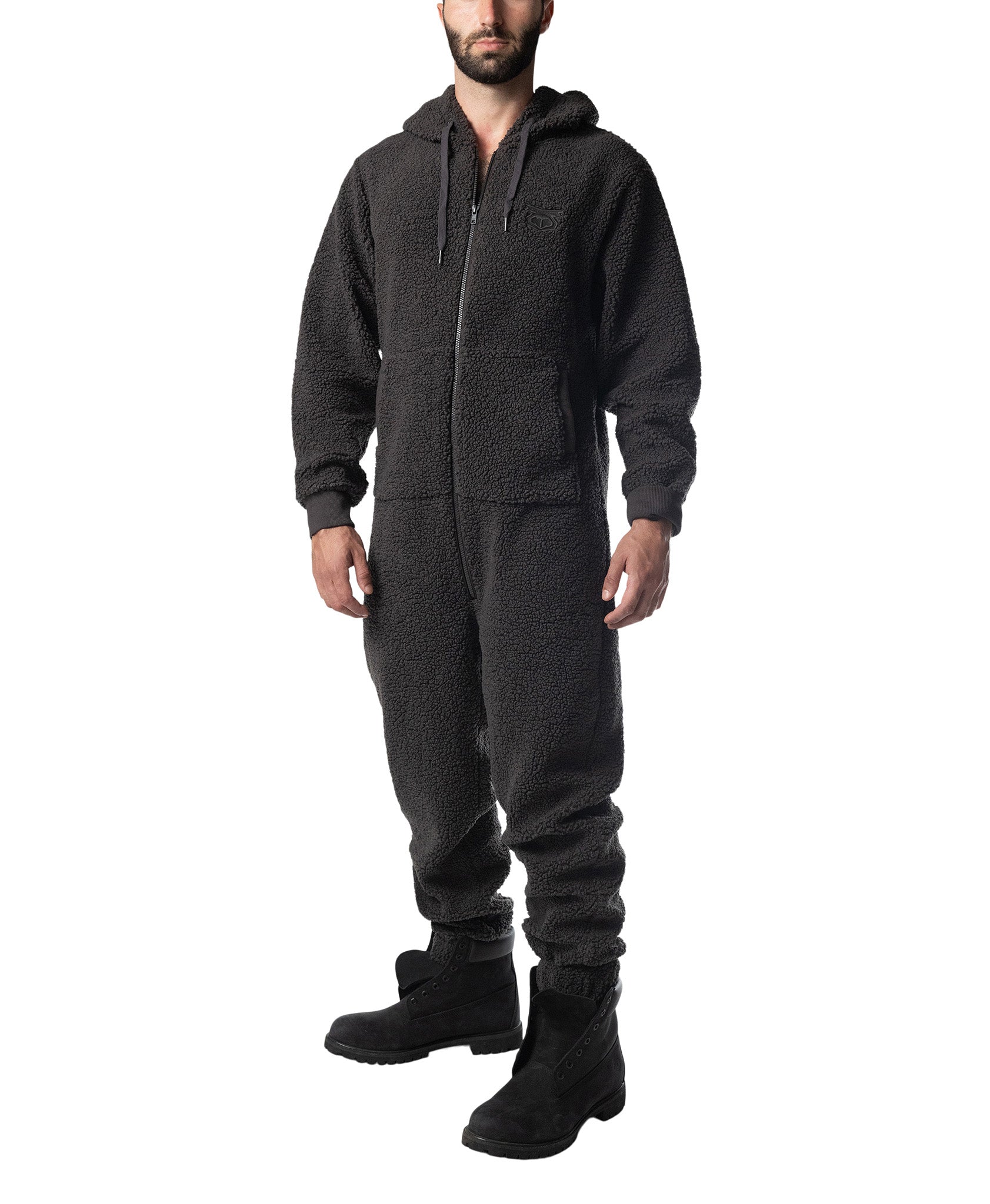 Teddy Union Suit - Magnet Grey