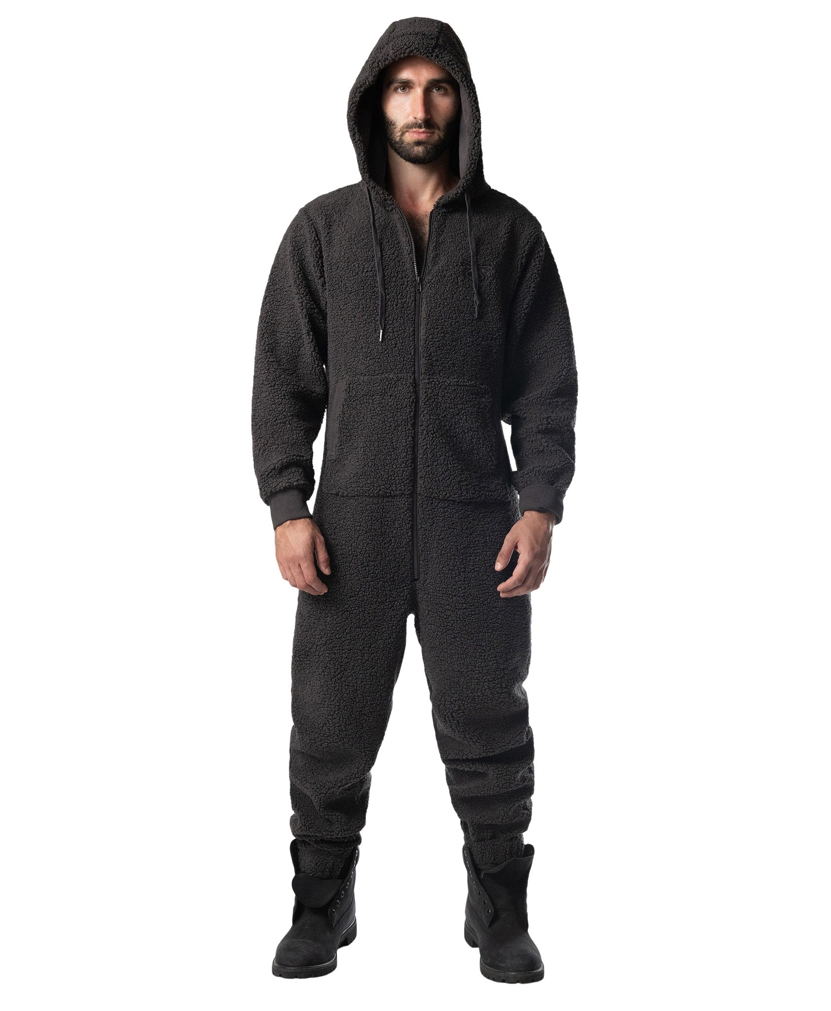 Teddy Union Suit - Magnet Grey