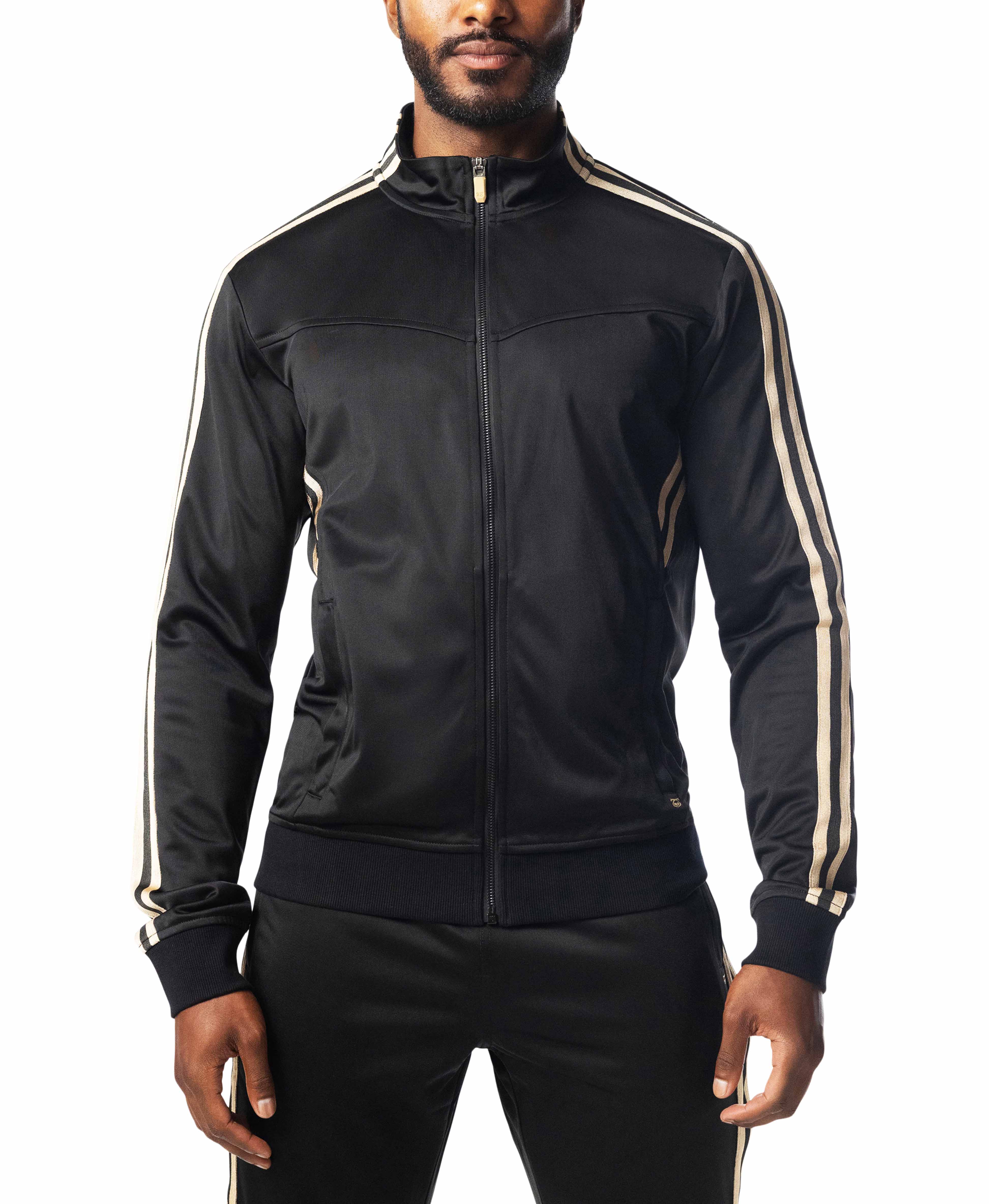 Warm Up Track Jacket - Black/Champagne