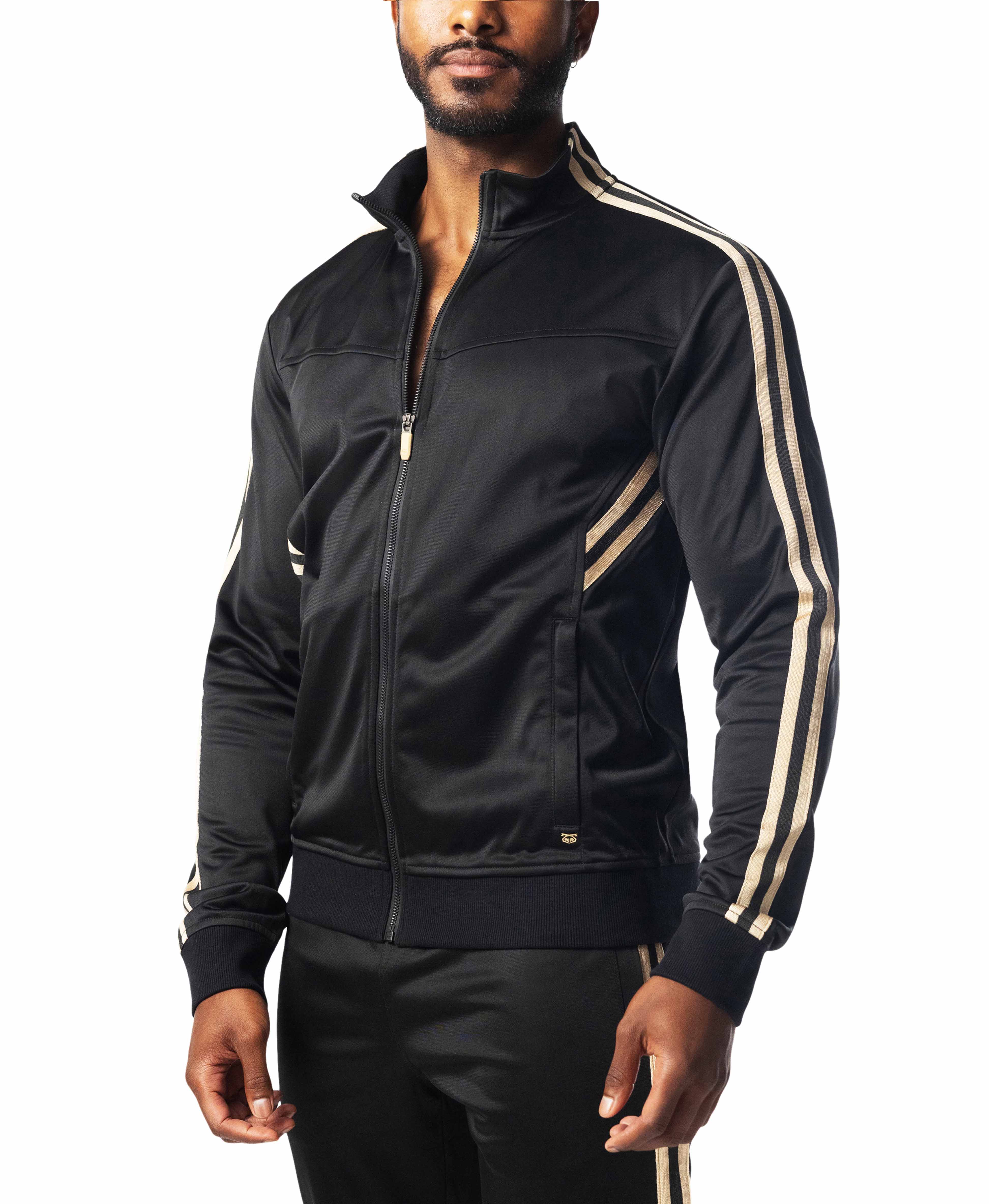 Warm Up Track Jacket - Black/Champagne