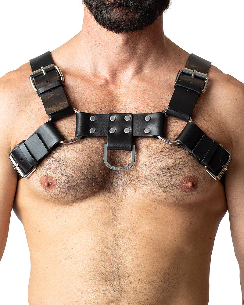 Anvil Leather Bulldog Harness - Black