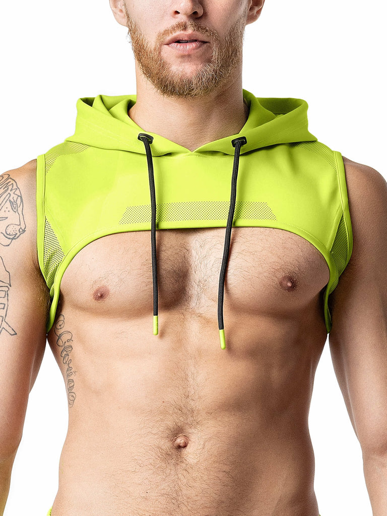 Acid Hooded Crop Top - Nasty Pig