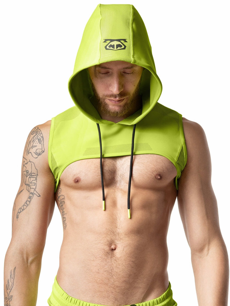 Acid Hooded Crop Top - Nasty Pig