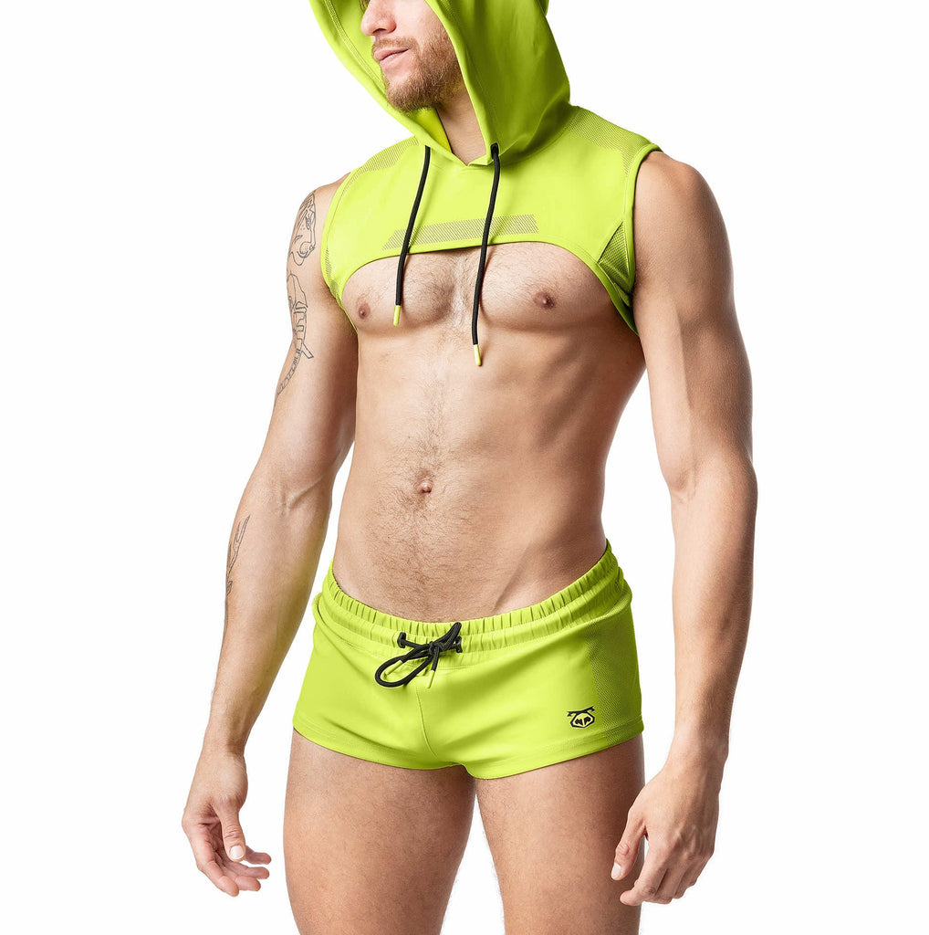 Acid Hooded Crop Top - Nasty Pig