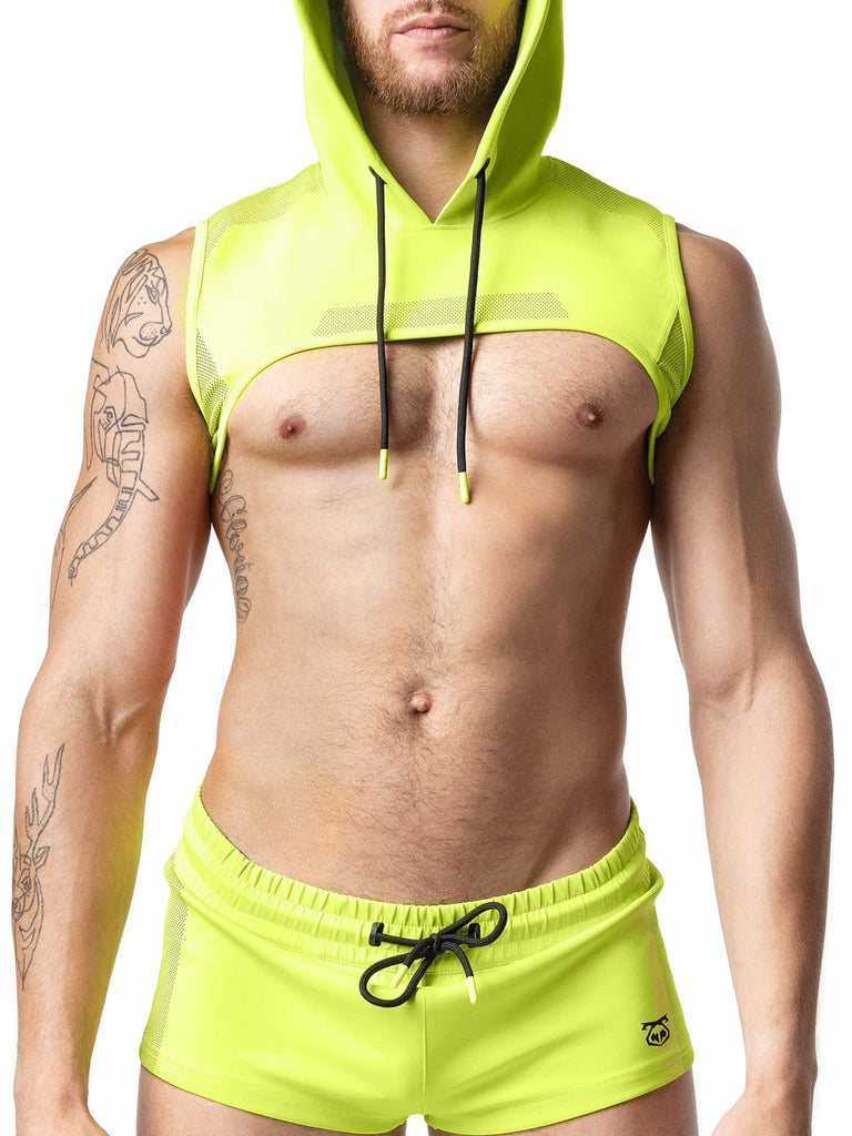 Acid Hooded Crop Top - Nasty Pig