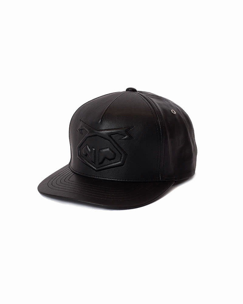 Snout Strapback Flat Brim - Black