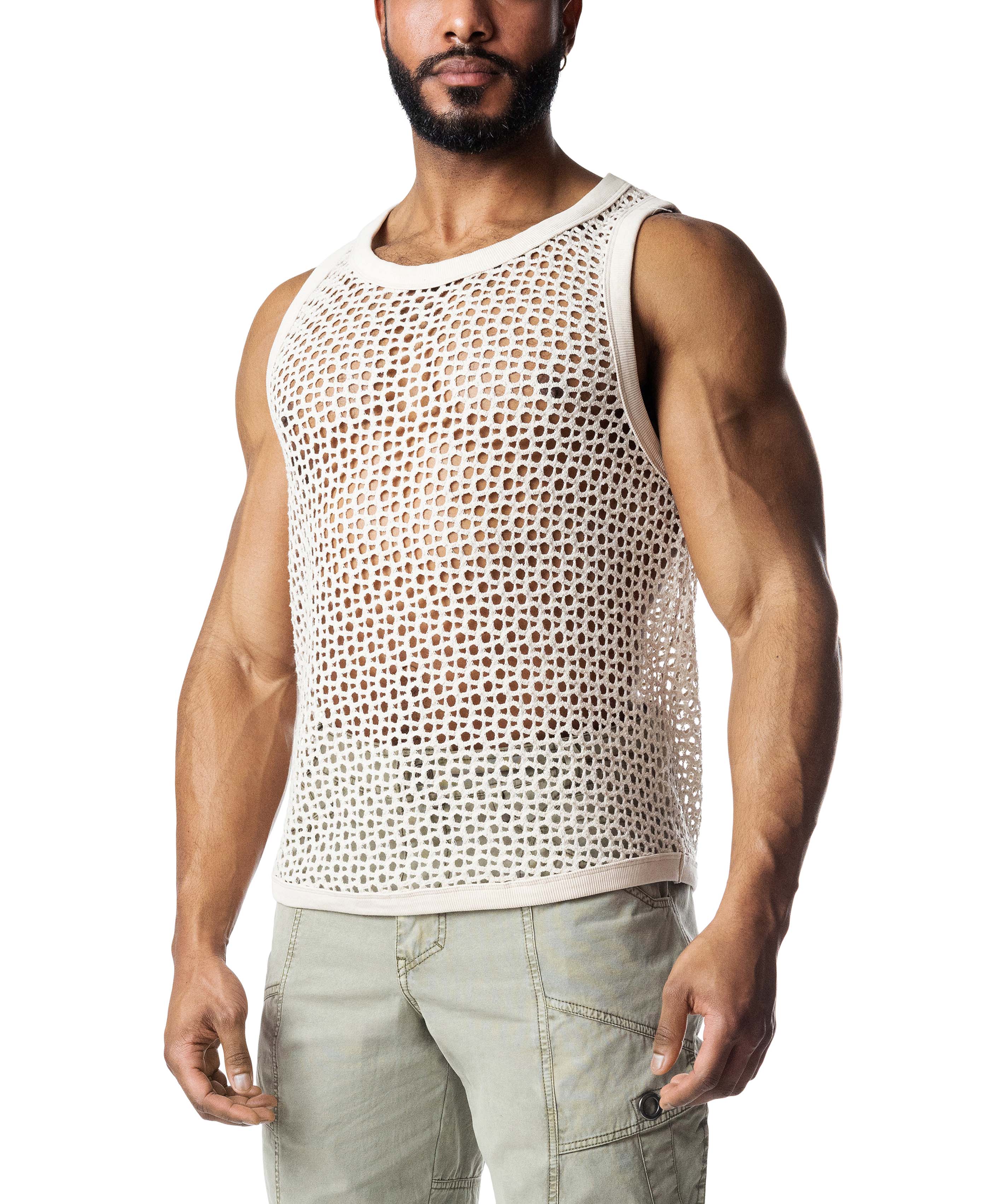 Bare Knit Tank Top - Cream