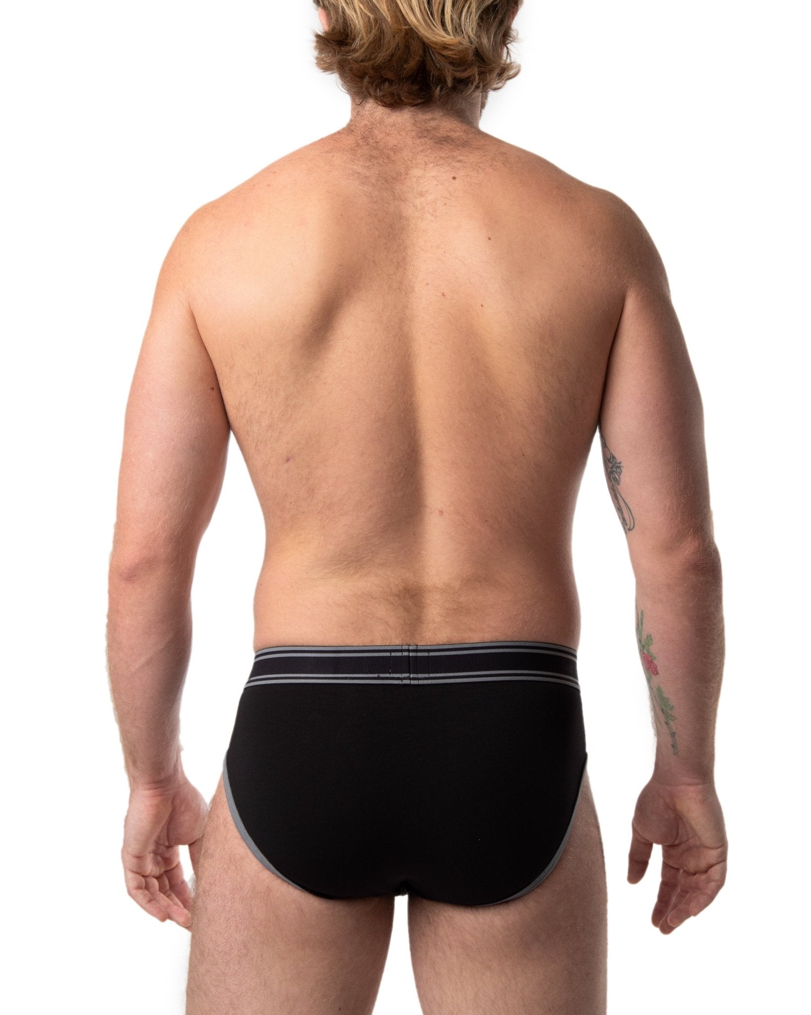 Core Y-Front Brief - Black/Grey