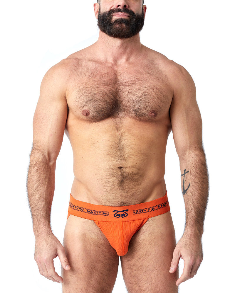Core Jock Strap - Flame Orange/Navy Blazer