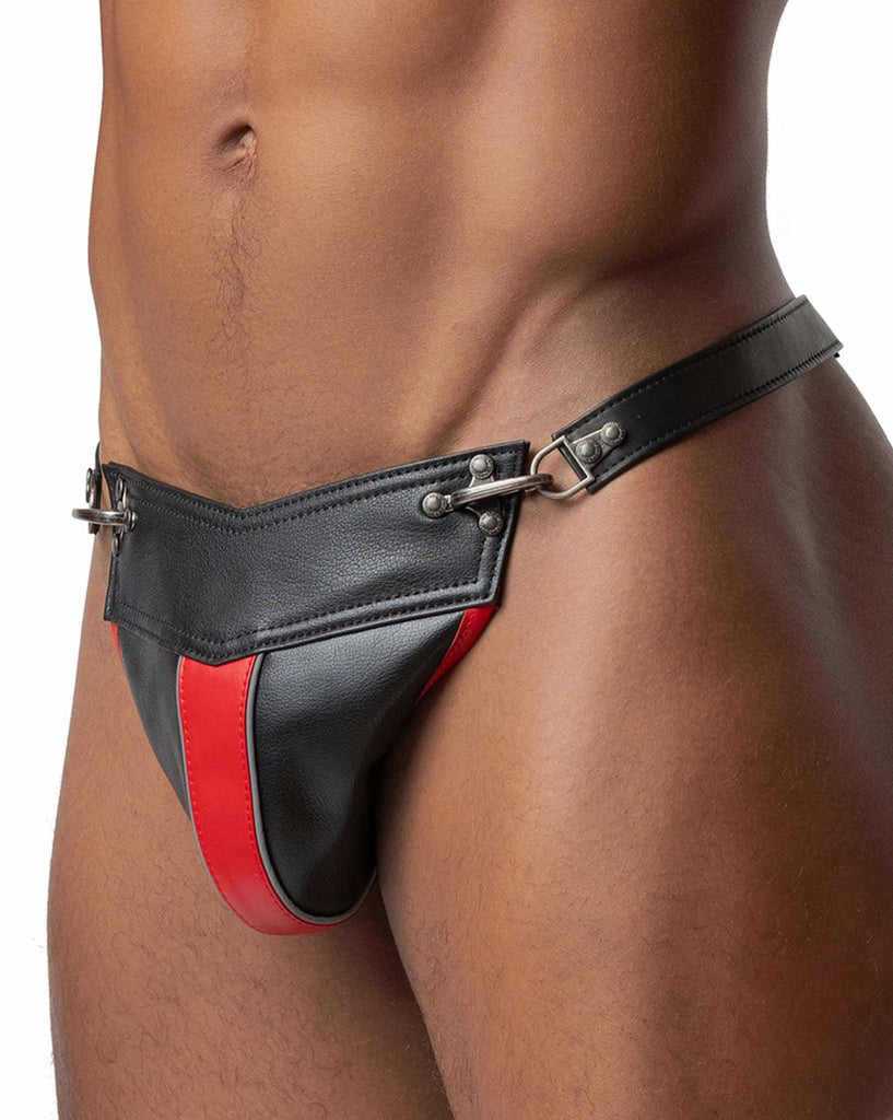 Fireman Clip Leather Codpiece - Nasty Pig