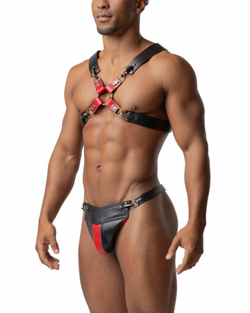 Fireman Clip Leather Codpiece - Nasty Pig