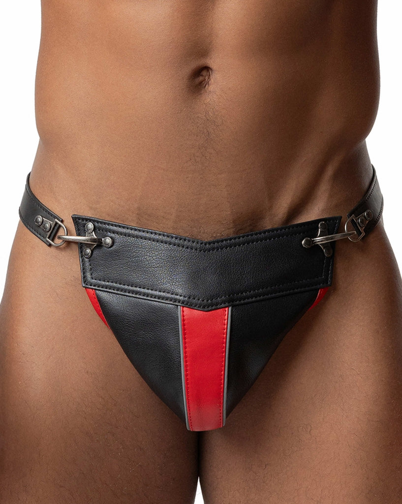 Fireman Clip Leather Codpiece - Nasty Pig