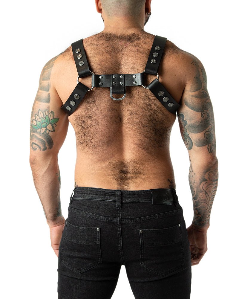 Men's harness, buy men's leather chest harness in online store, best price