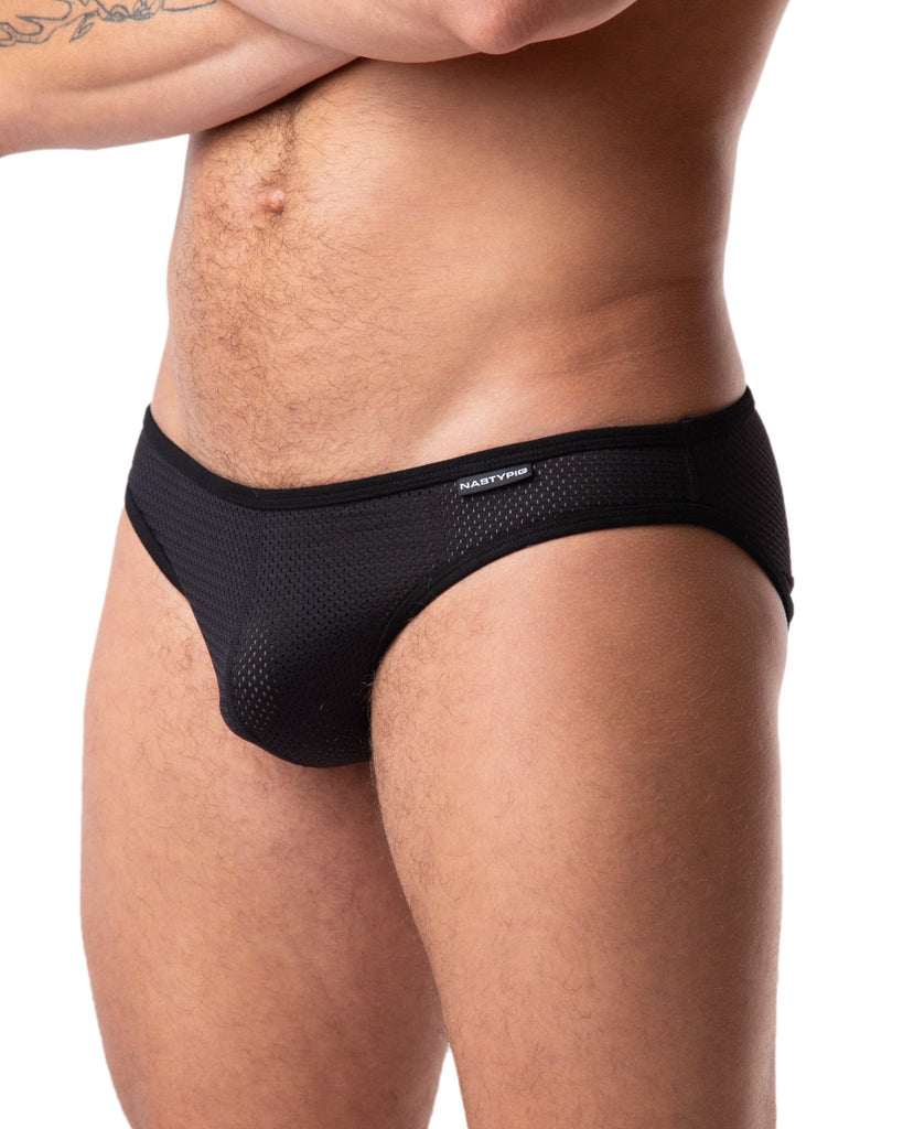 Nasty Pig Core Sport Brief - Black/Grey - Doghouse Leathers